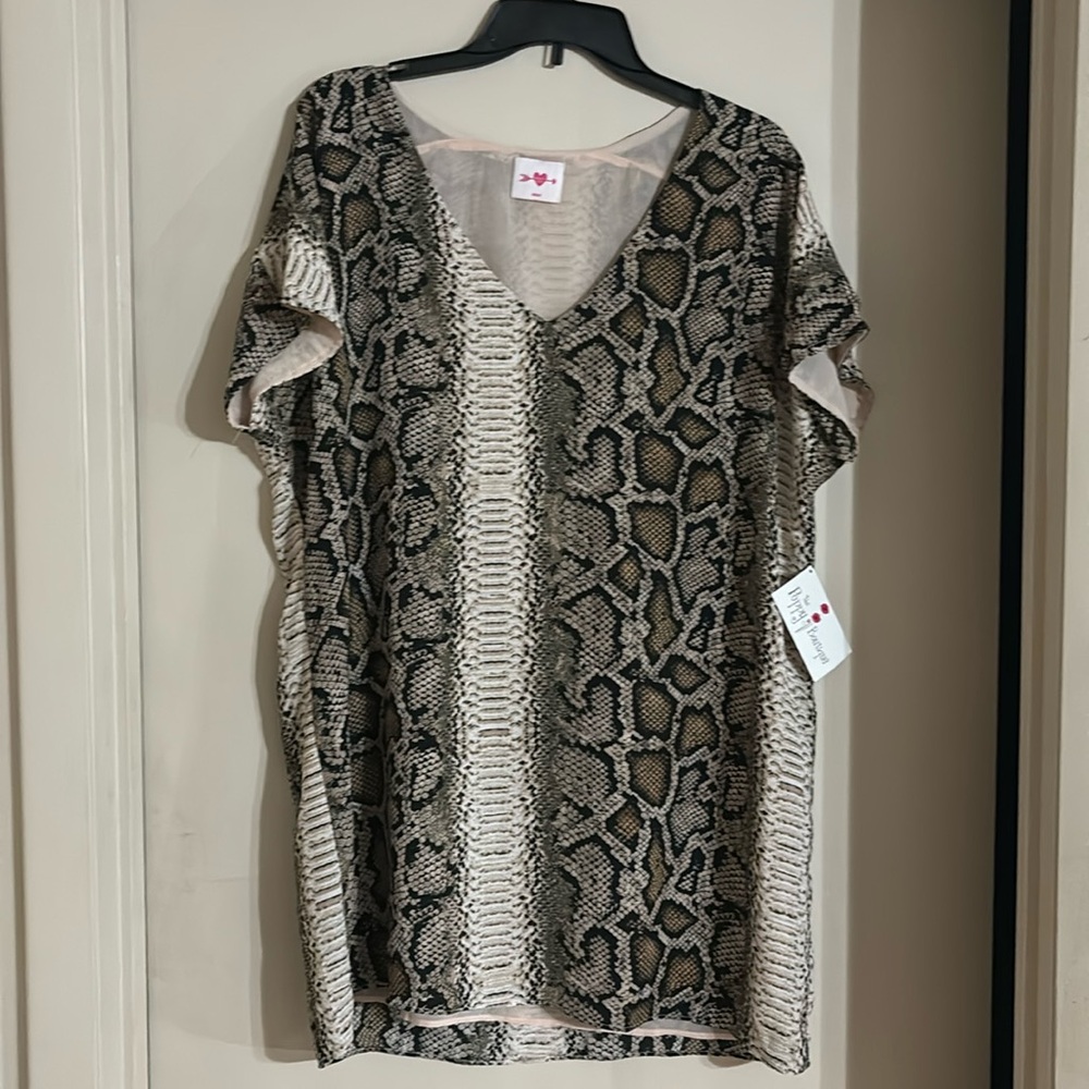 NWT Buddy Love v-neck Swing Dress - Picture 2 of 6